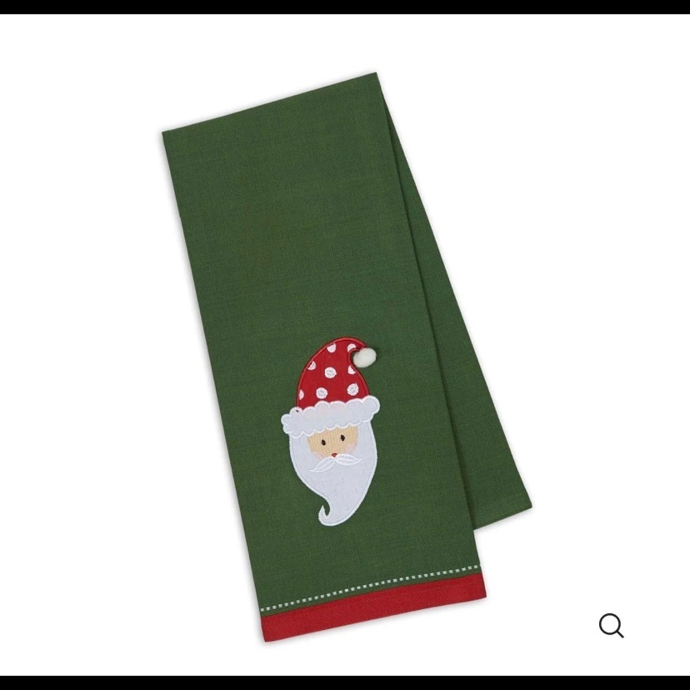 Santa dish towel